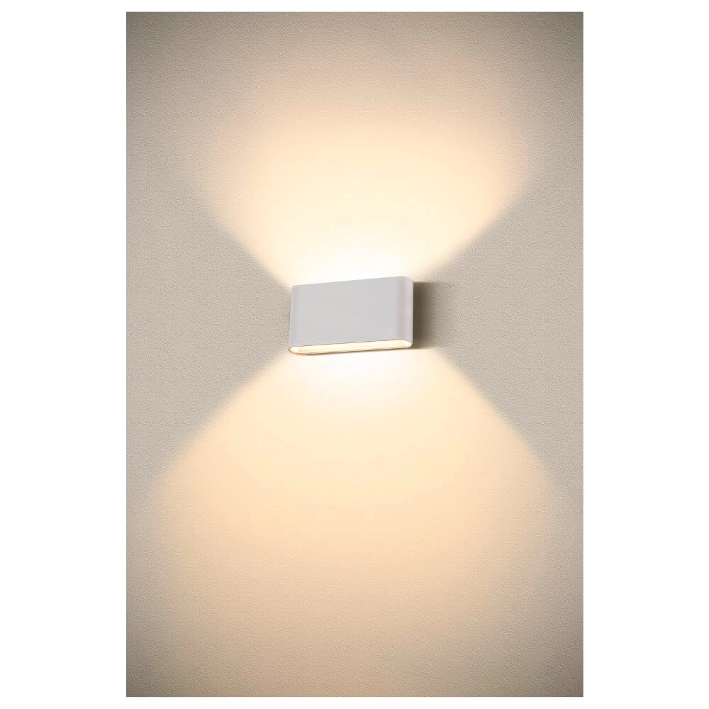 Led muurspot Oval 18 Up & down - wit SLV 4024163273435