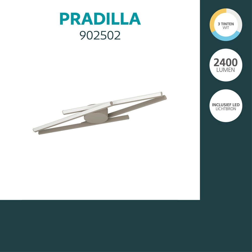 Design plafondlamp Pradilla zand bruin Eglo 9008606391462