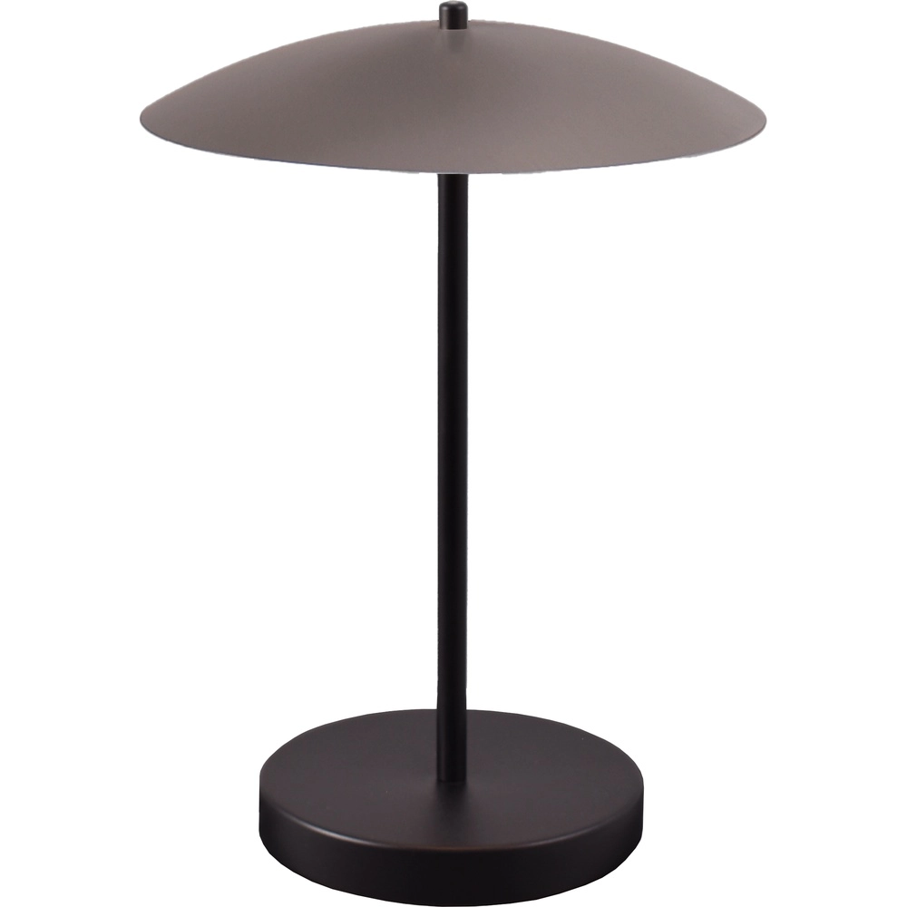 Tafellamp Scala zwart met nikkel Ø 25cm