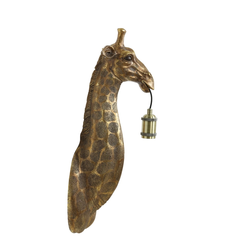 Wandlamp Giraffe brons