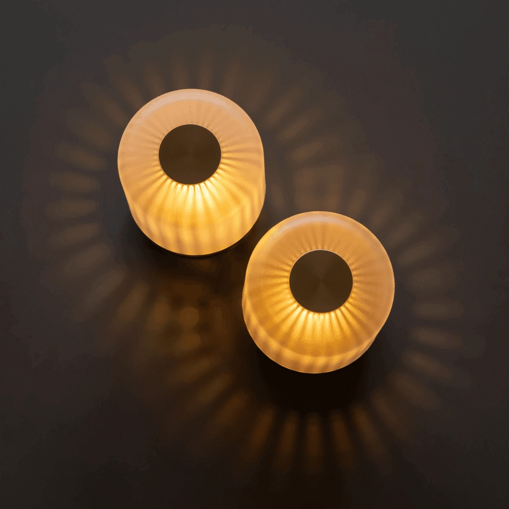 Oplaadbare tafellamp Firefly gold frosted Humble 6097522143159