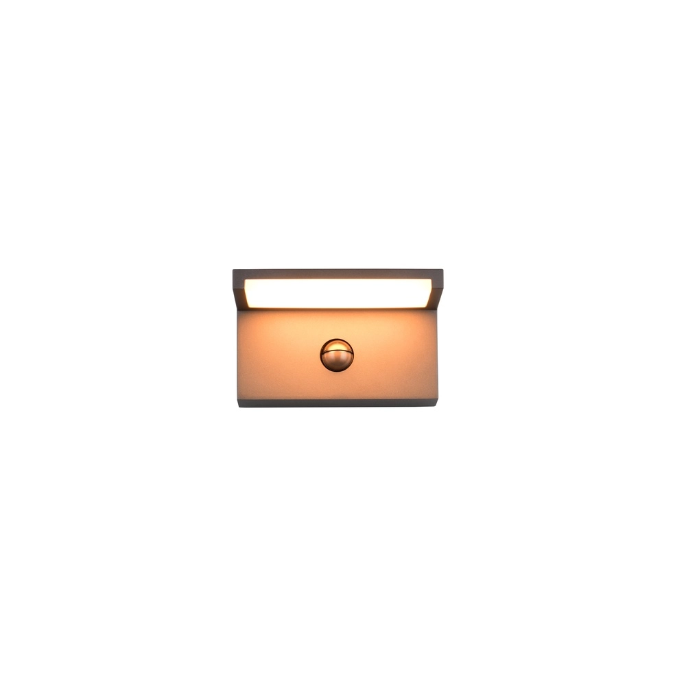 Moderne wandlamp Ravi antraciet met sensor Trio 4017807686890