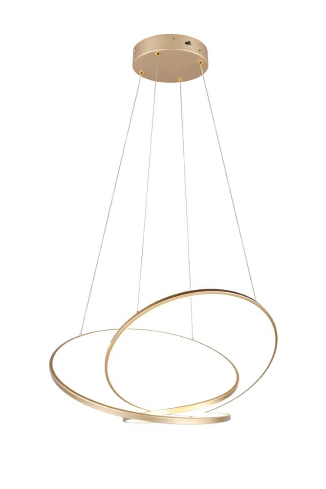Vide hanglamp Darvin goud - 75cm Trio 4017807616071