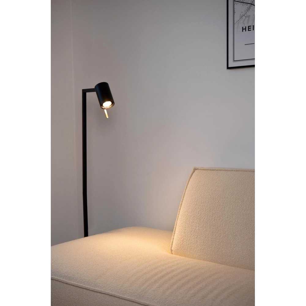 Moderne leeslamp Lesley zwart Lucide 5411212031136