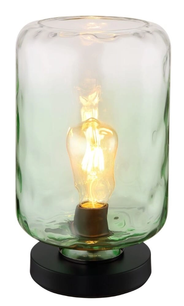 Design tafellamp Darina groen glas