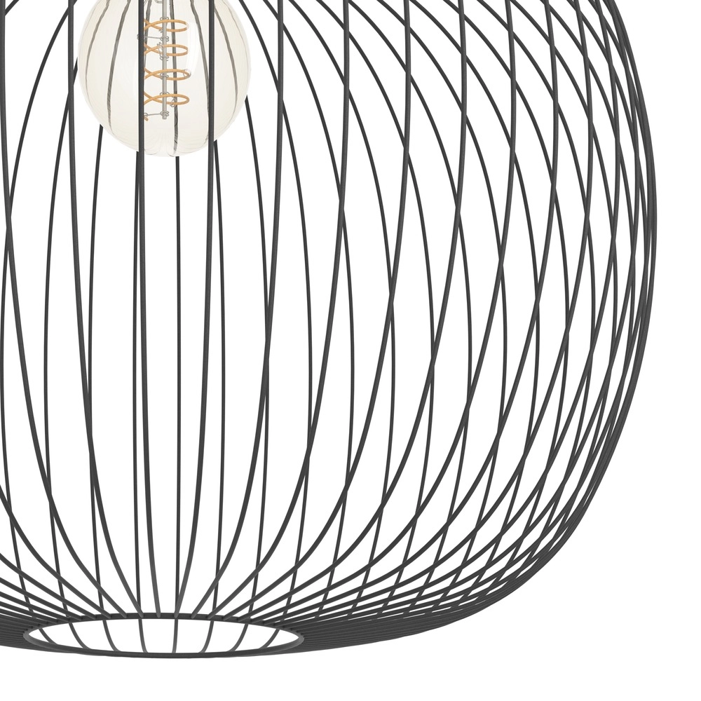 Draad hanglamp Lodods zwart Ø 45cm Eglo 9008606390267
