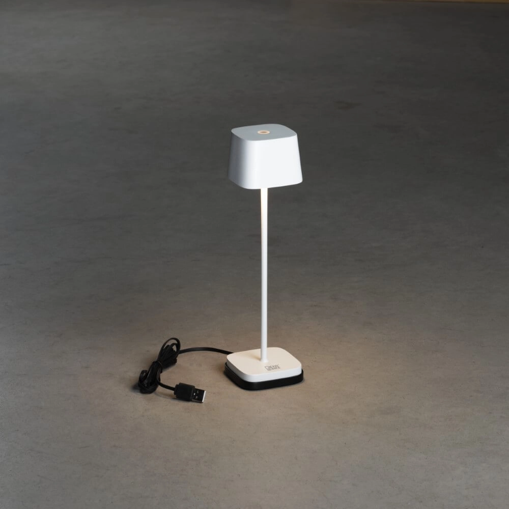 Draadloze tafellamp Capri mini wit KonstSmide 7318307829259