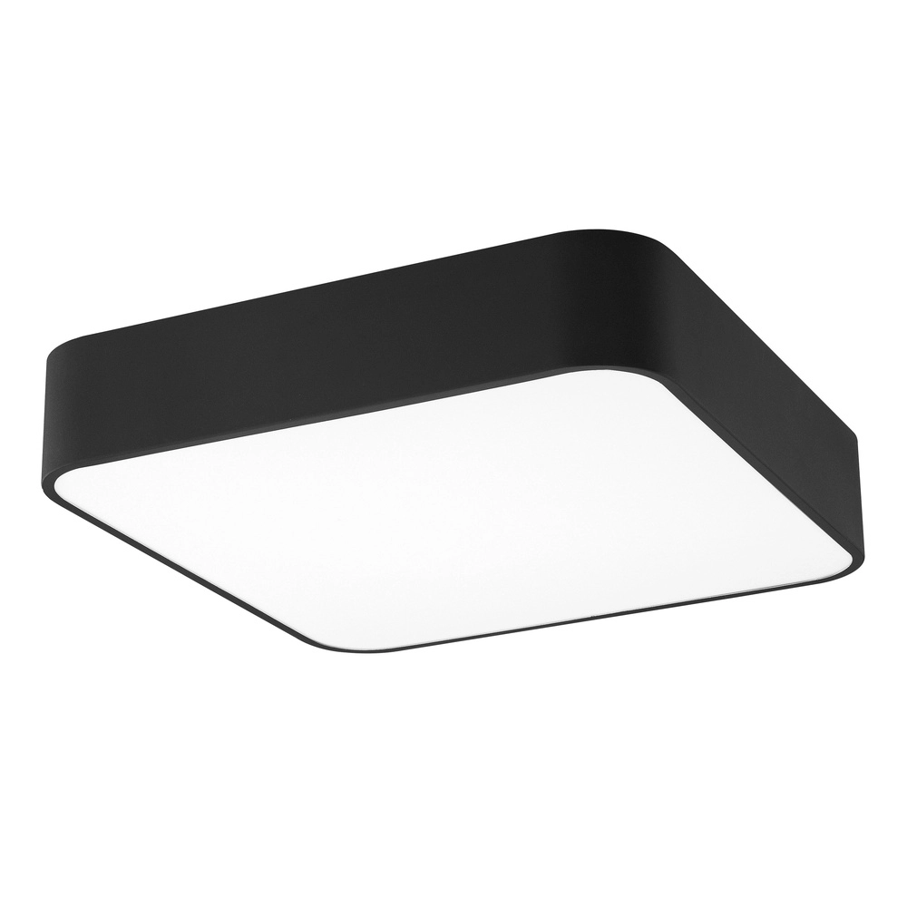 Vierkante plafondlamp Ragu zwart 46cm Lyora 5212017413789