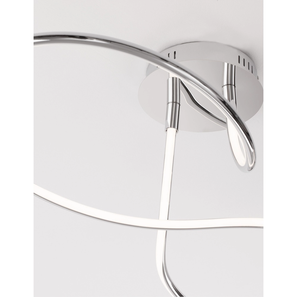 Plafondlamp Fungo krul chroom Lyora 5212017419873