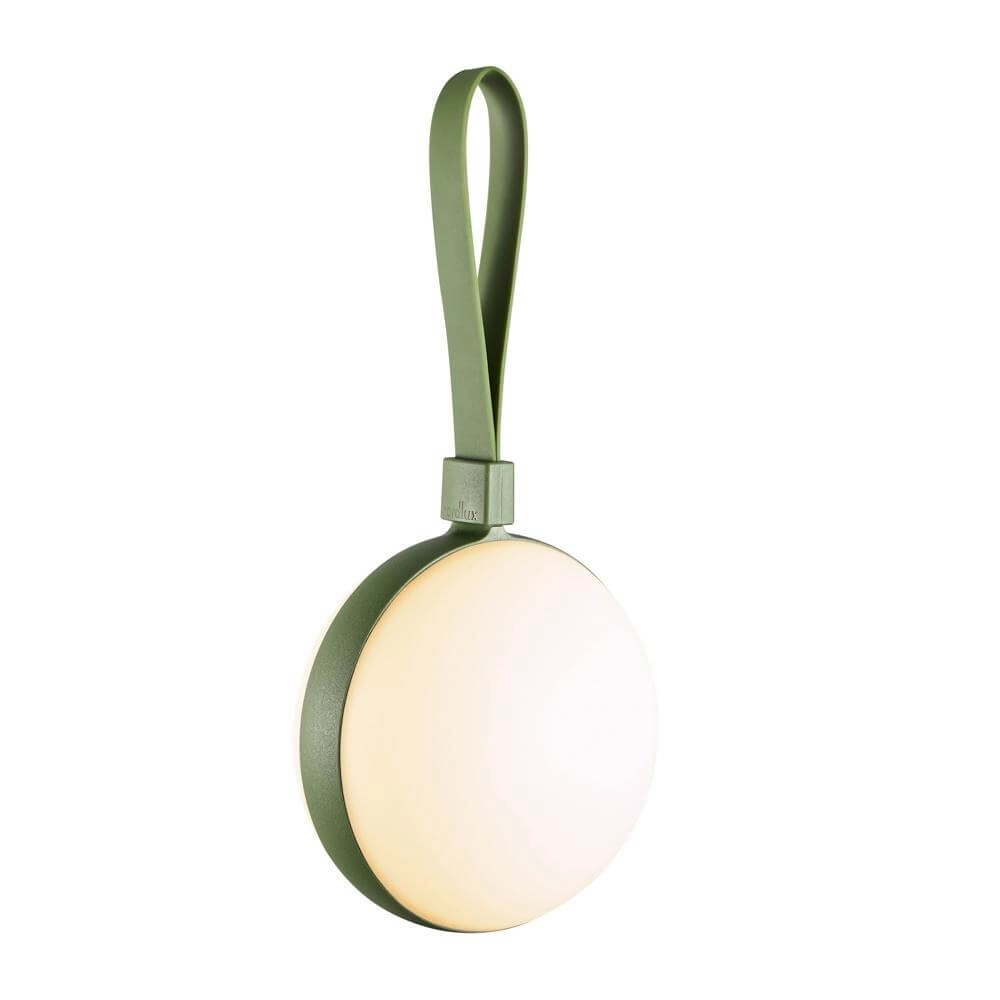Strak tafellampje Bring To-Go groen Ø 12cm