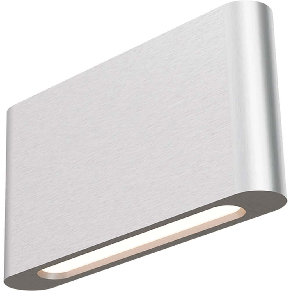 Moderne wandspot Atina 20cm mat nikkel