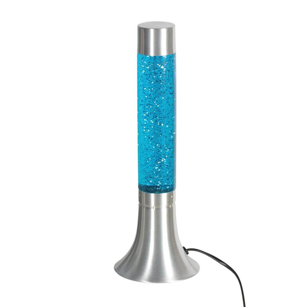 Lavalamp Volcan metaal met blauw Steinhauer 8712746177664