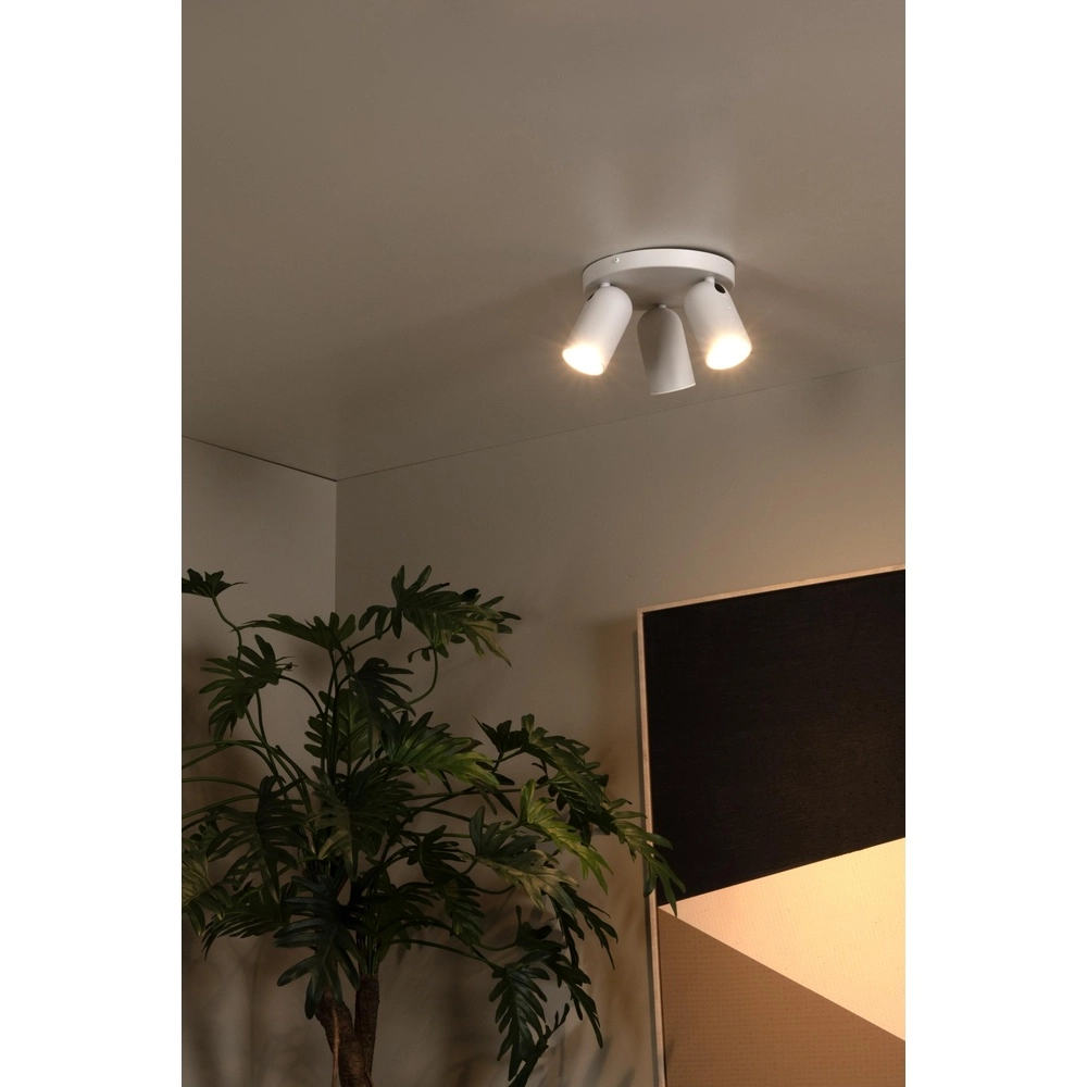Plafondspot Punch 3-lichts wit Lucide 5411212134479