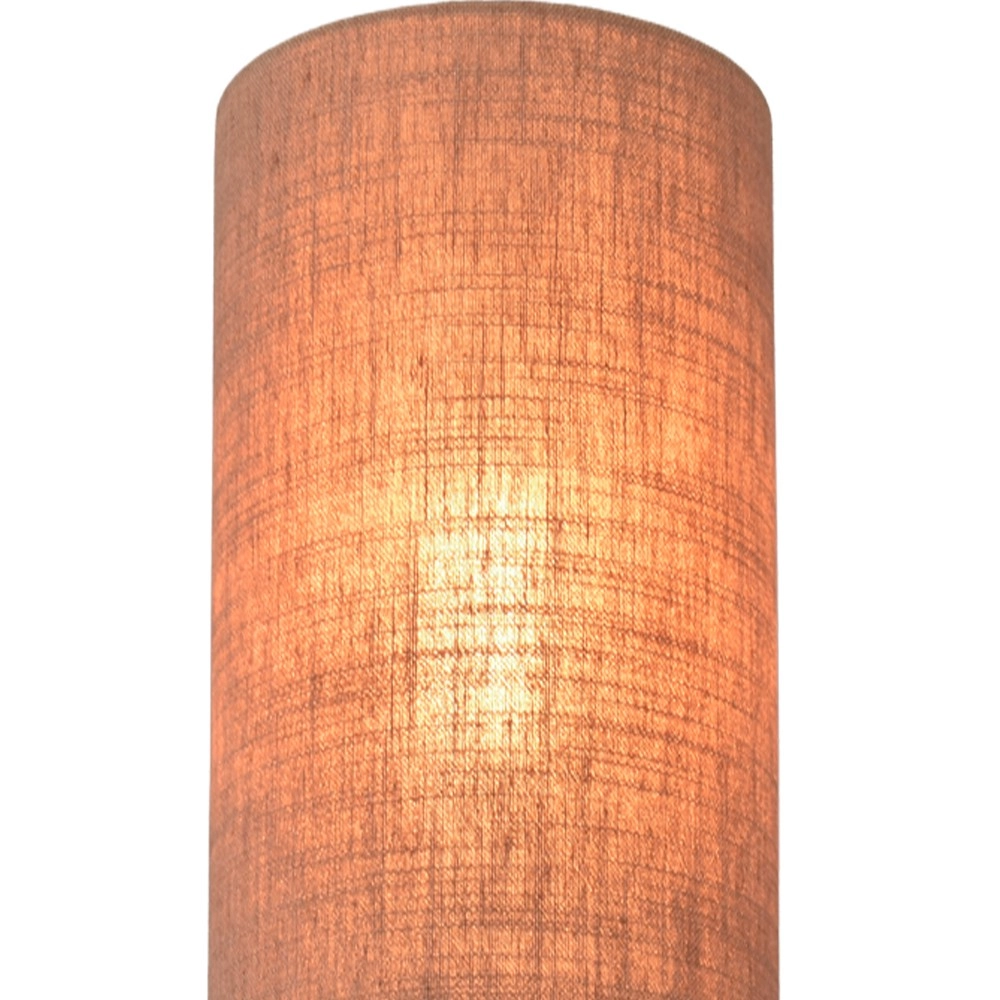 Vloerlamp Lisbourg zwart met tan beige kap Masterlight