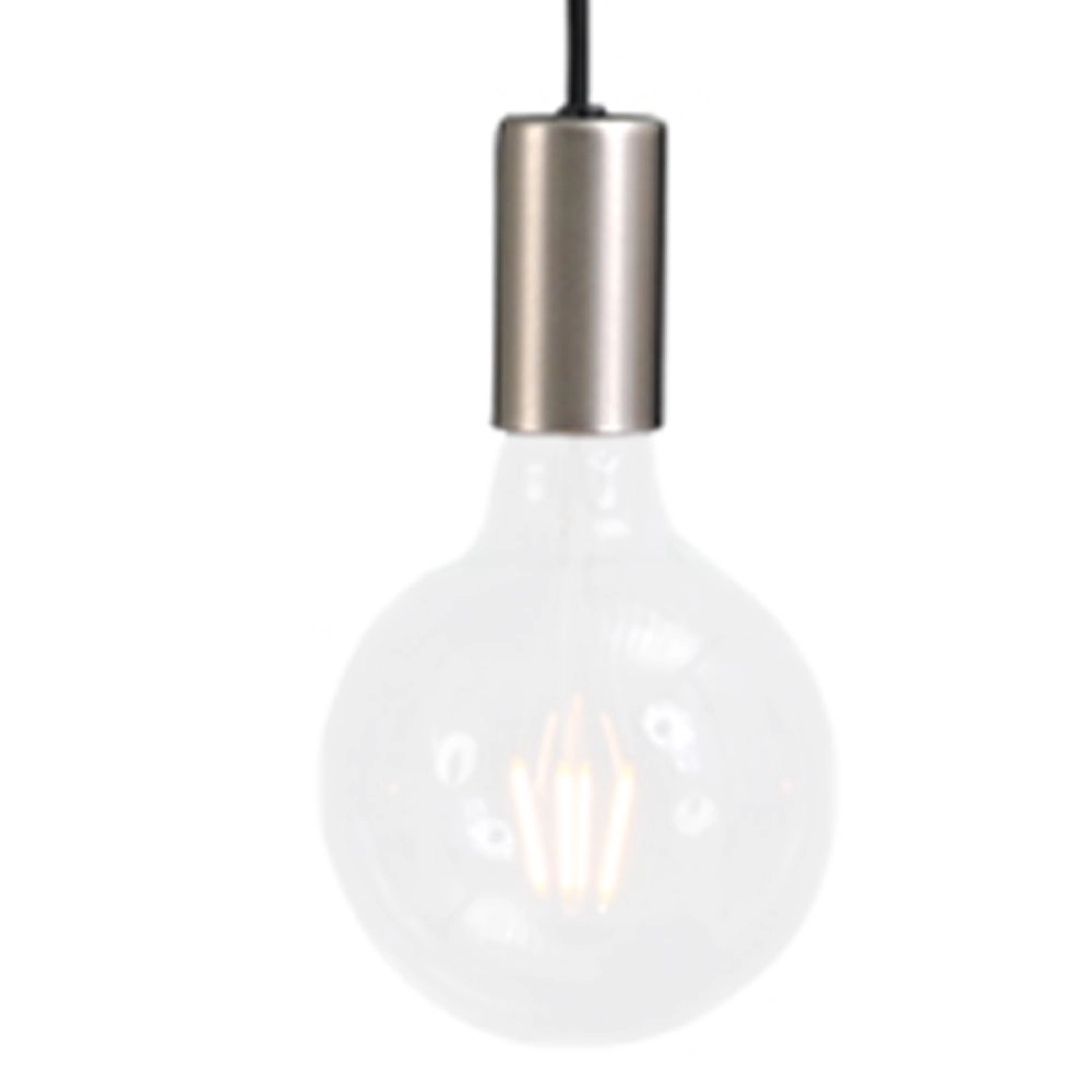 Hanglamp Concepto 3-lichts zwart met metaalgrijs Masterlight 8718121142449