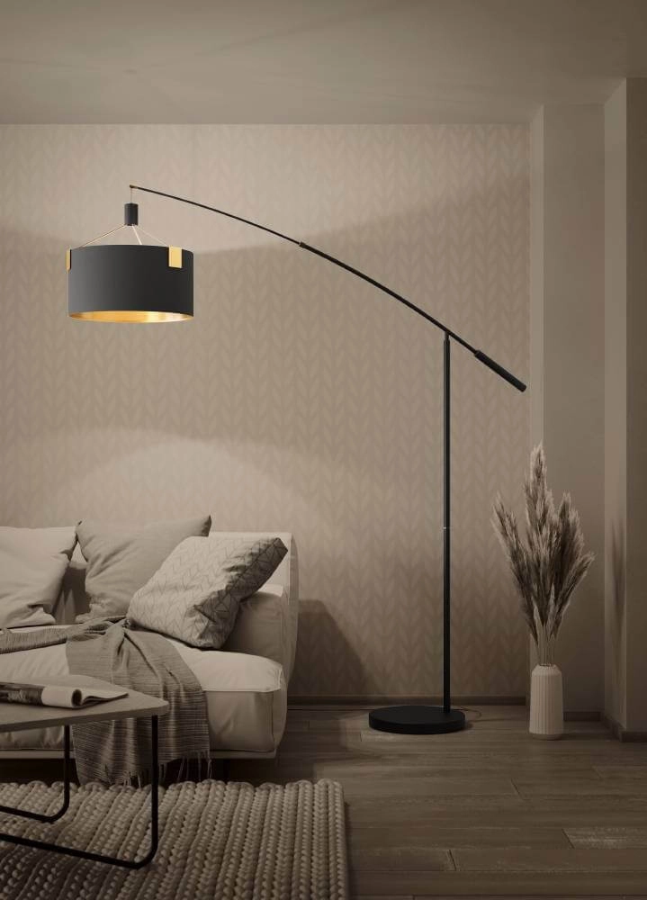 Vloerlamp Tortola 1 Ø 45cm - zwart met goud Stars of Light 9002759399665