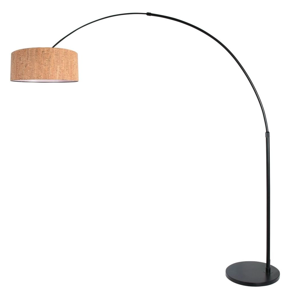 Zwarte booglamp Sparkled Light met kurk kap Ø40cm Steinhauer 8712746180459