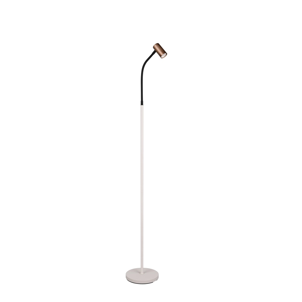 Design vloerlamp Taryn mokka bruin Trio 4017807685770