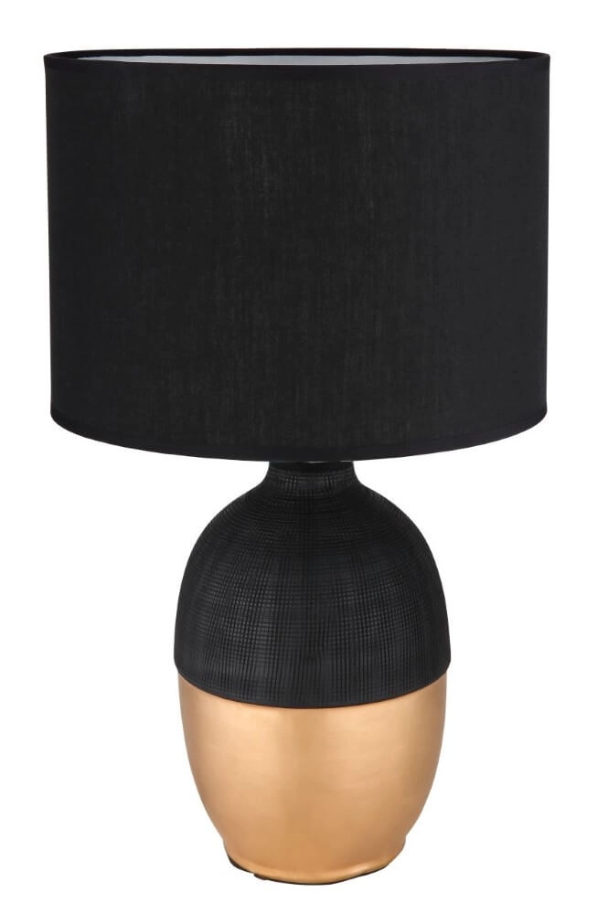 Gouden tafellamp Valentino met zwart Globo 9007371441297