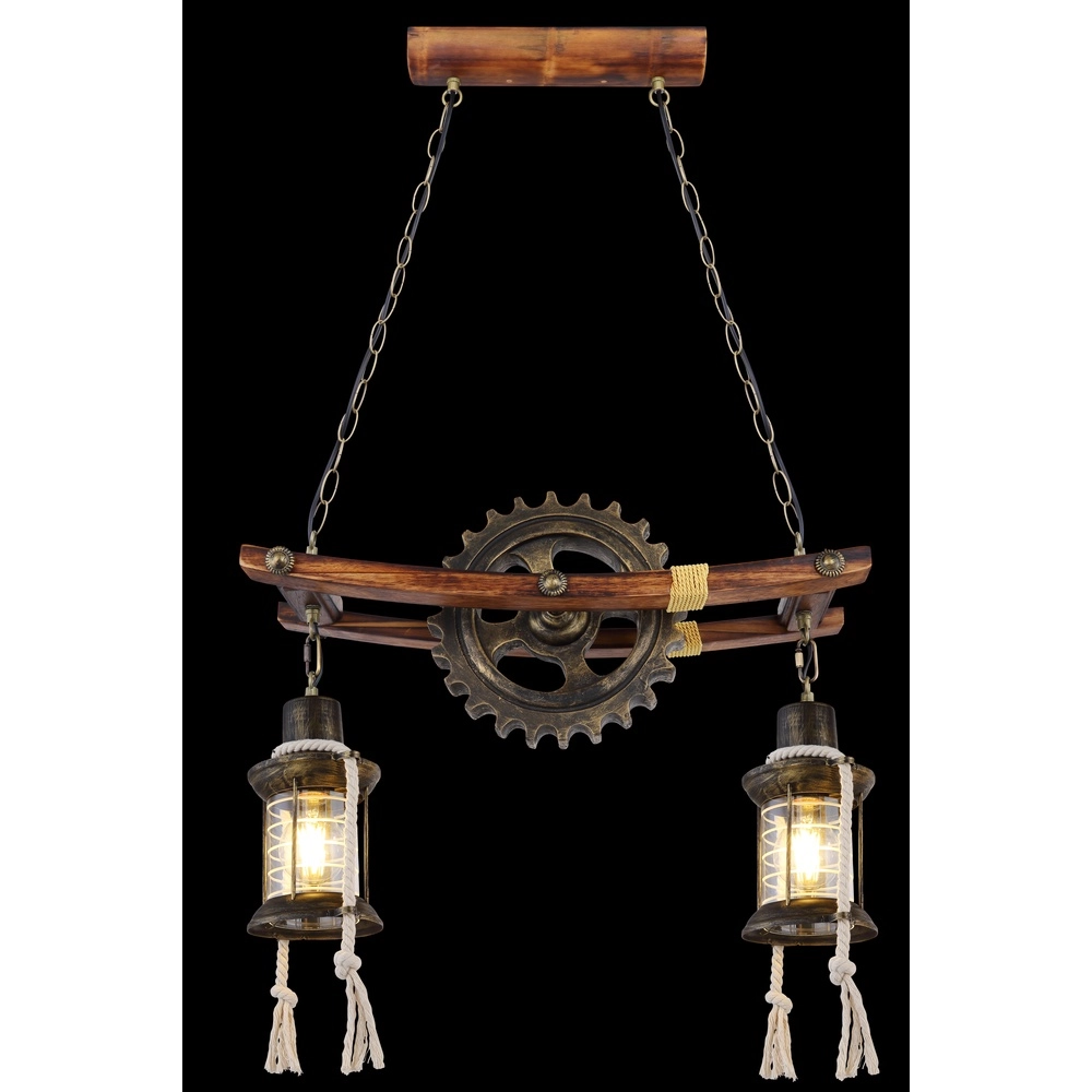 Industriele hanglamp Abella 2-lichts Globo 9007371407392