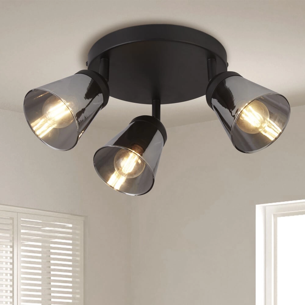Smoke plafondlamp Mega 3-lichts Searchlight 5053423227320