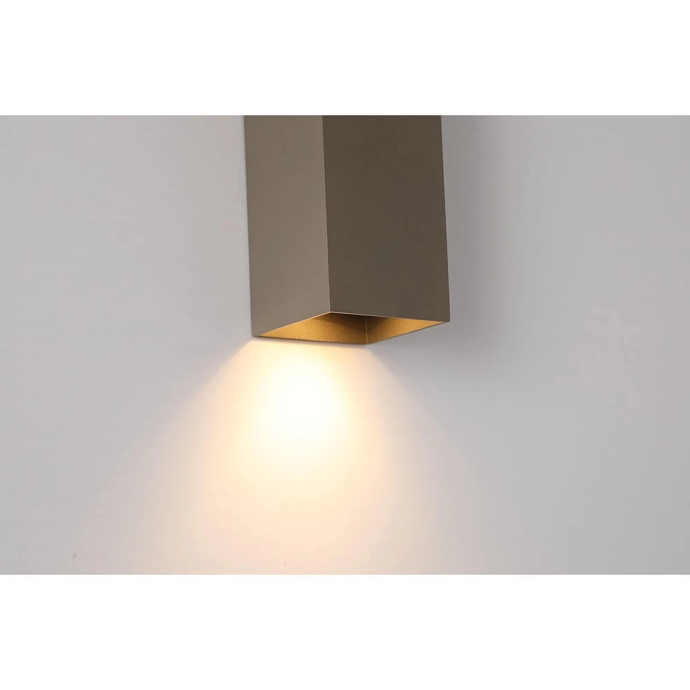 Strakke wandlamp Sifor donker champagne Lyora 5053423285085