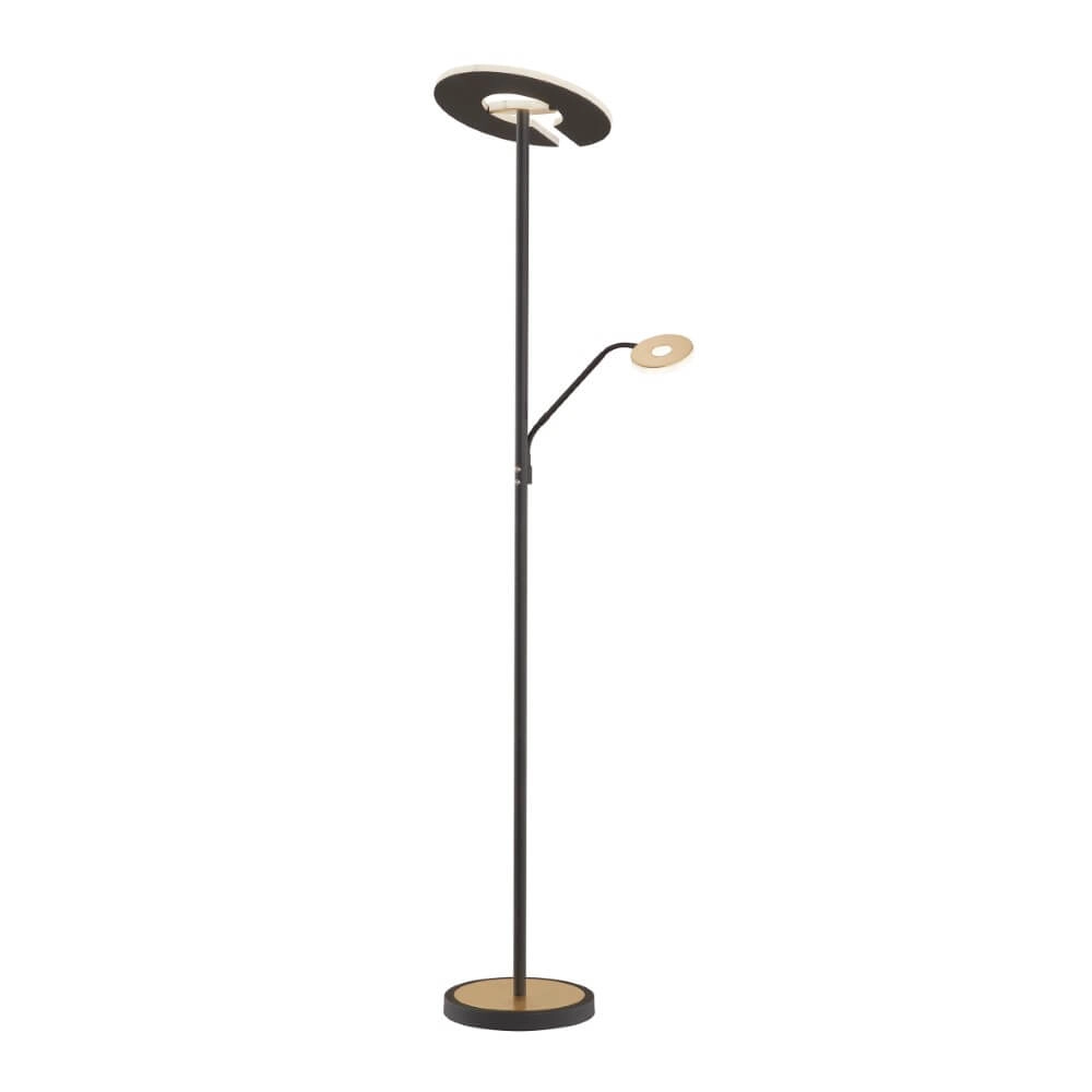 Leeslamp Dent zwart met goud
