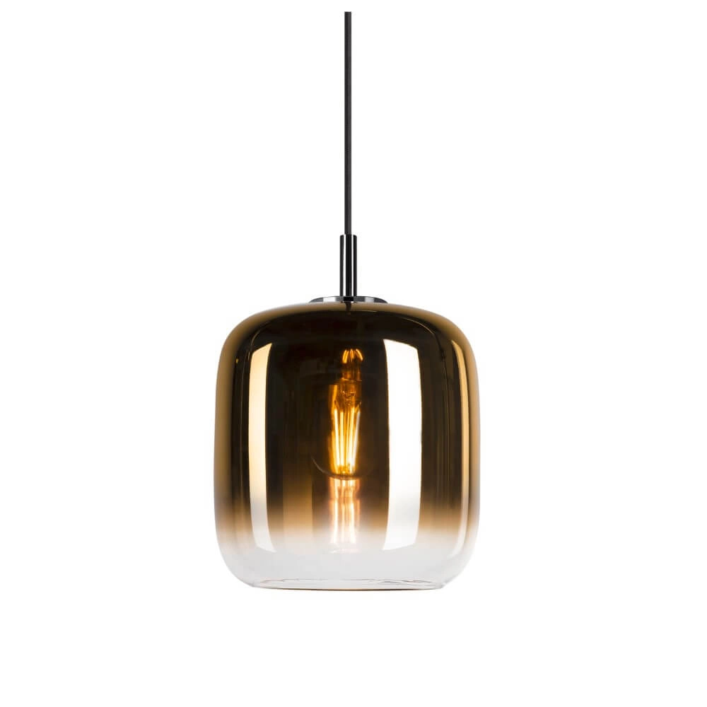 Glazen hanglamp Pantilo goud glas - Ø20cm
