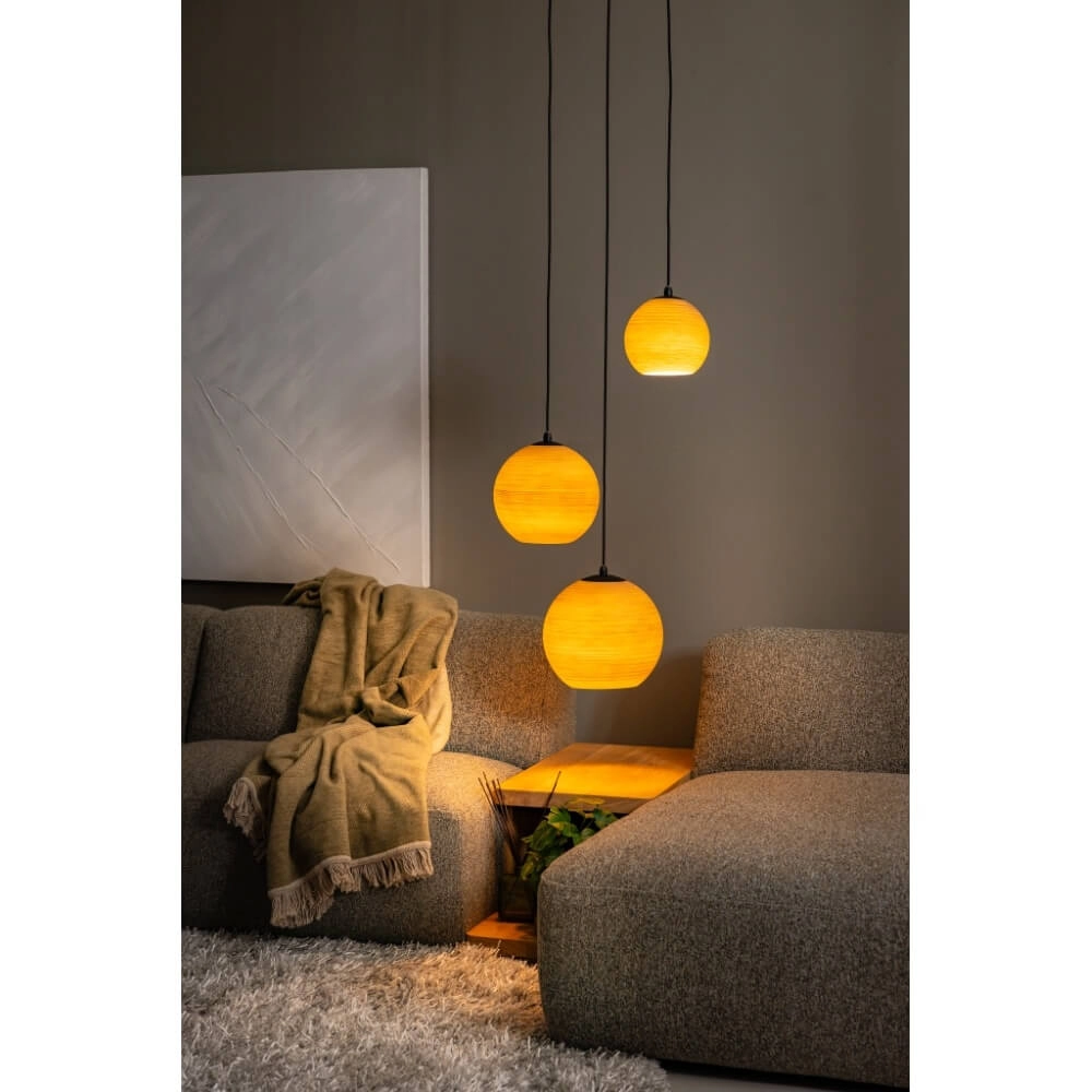 3-lichts hanglamp Orb Saturn rond met uniek effect ETH 8720195309291