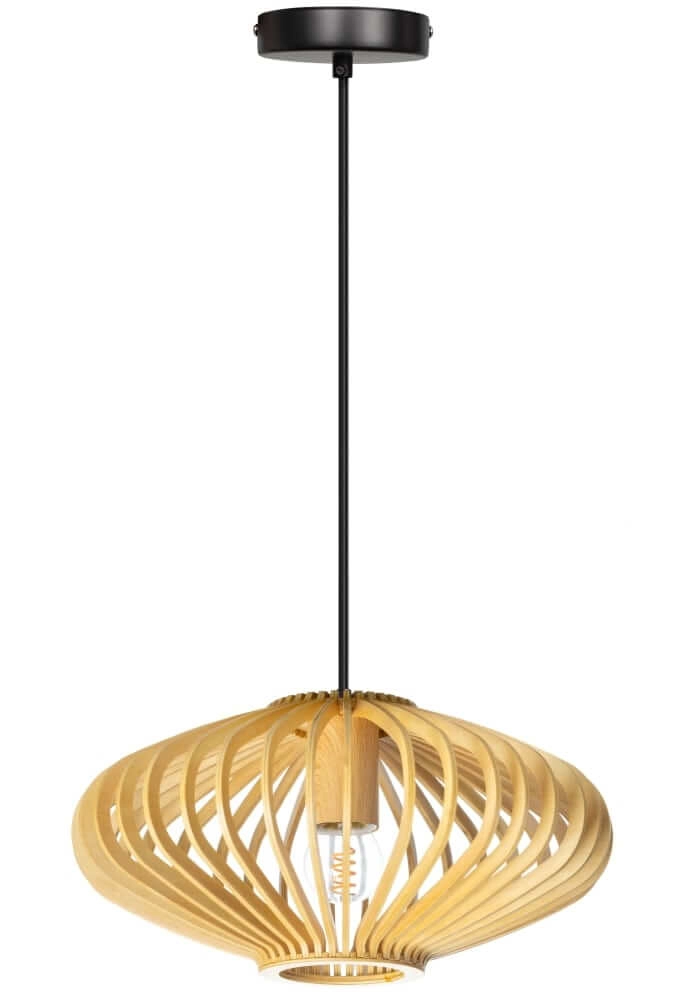 Houten hanglamp Tess design