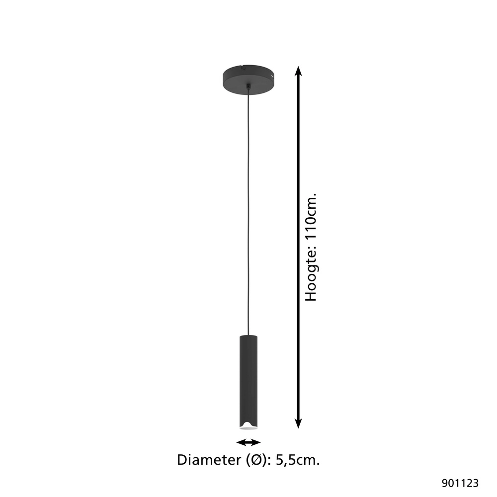 Zigbee pendel Balamorta-Z led - zwart Eglo 9008606312849
