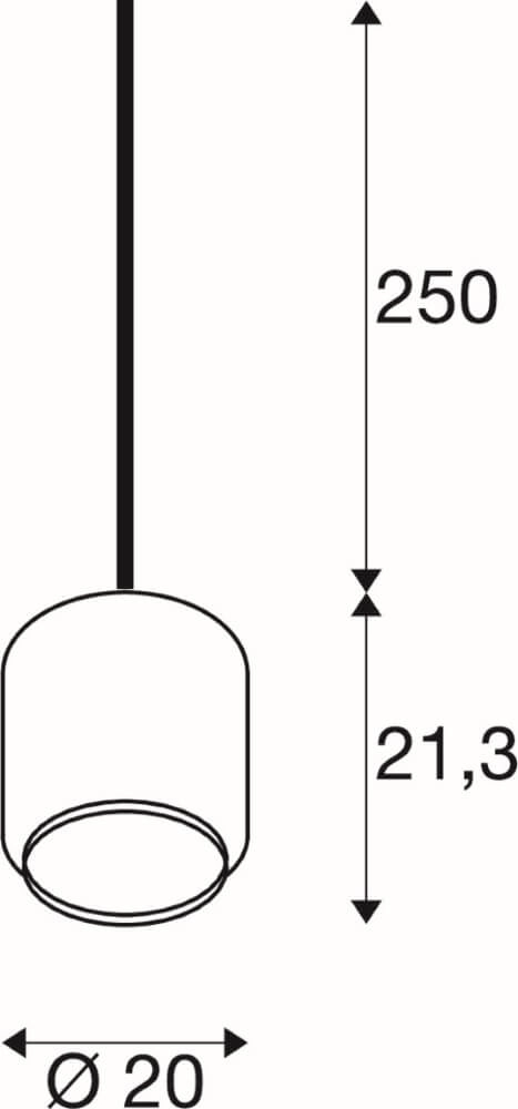 Glazen hanglamp Pantilo smoke glas - Ø 20cm SLV 4024163266444