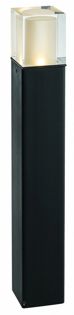 Zwarte terraslamp Arendal 64cm met led