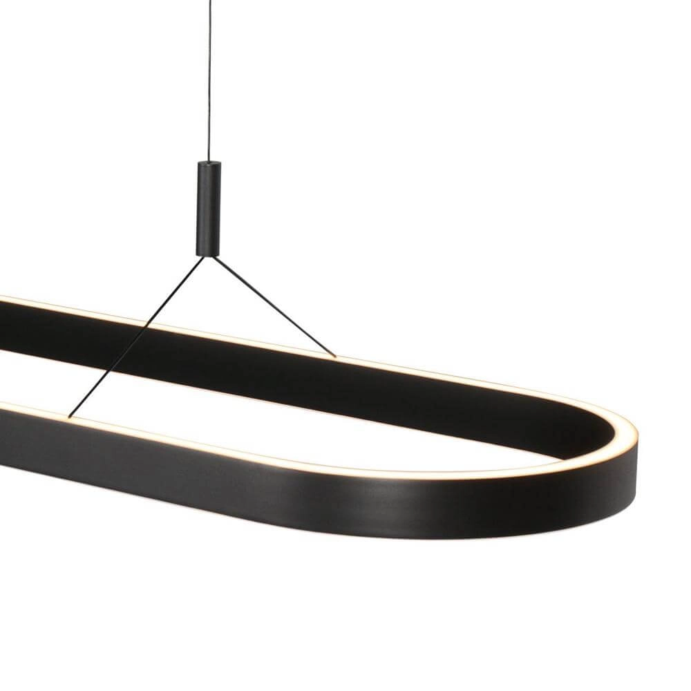 Moderne hanglamp Mykty zwart ovaal Steinhauer 8712746178227