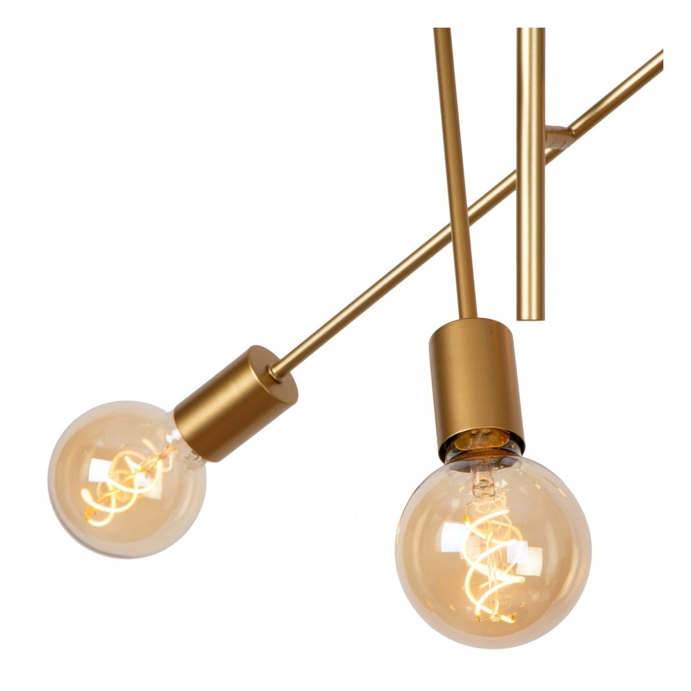 Plafondlamp Lester 6-lichts goud Lucide 5411212211743