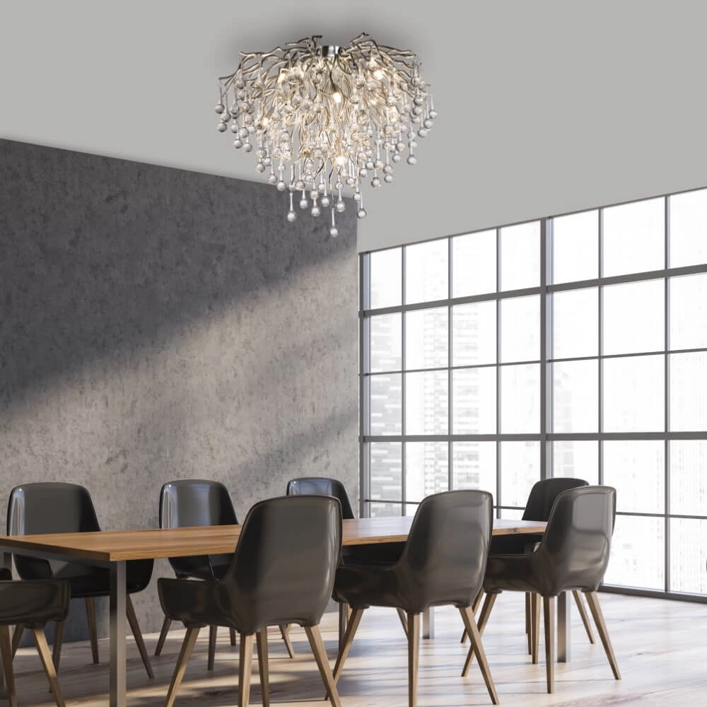 Kroonluchter Icicle metaal 50cm Paul Neuhaus 4012248352090