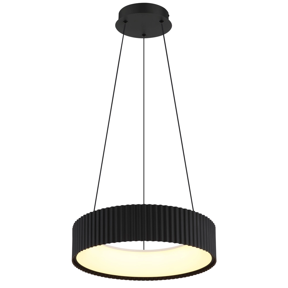 Design hanglamp Kemp zwart Ø 46cm Globo 9007371569274