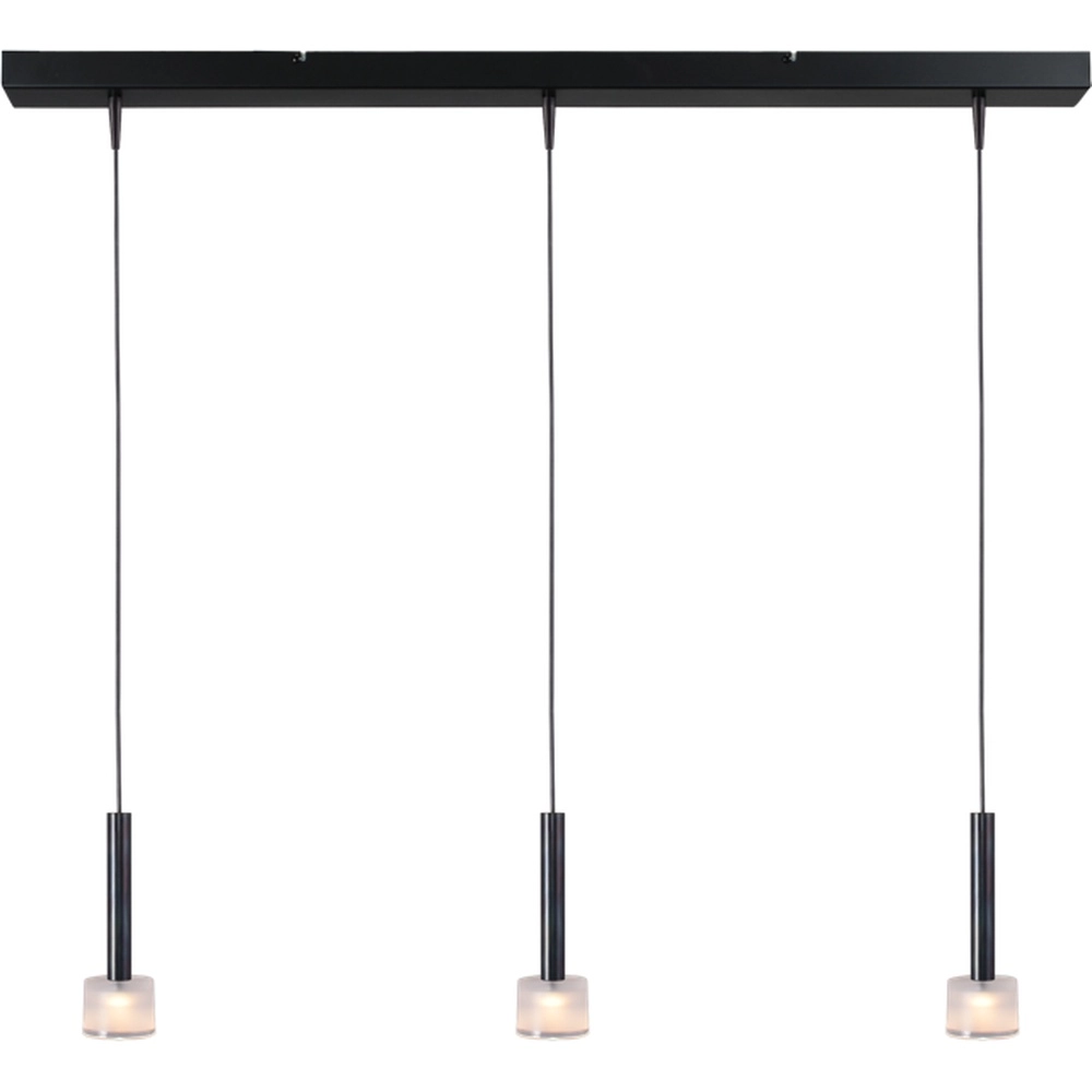 3-lichts hanglamp Fabro led - dappled oil