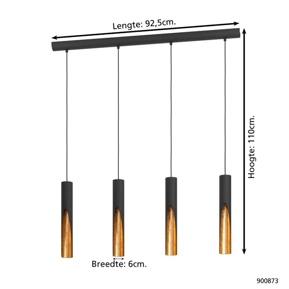 Led hanglamp Barbotto 4-lichts Eglo 9008606270309