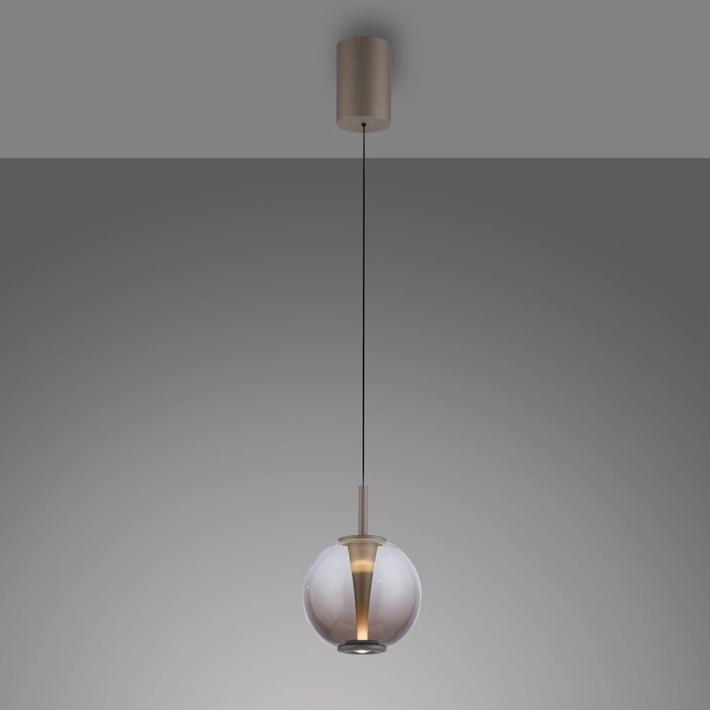 Led hanglamp Pure Infinity met amber glas - Ø 18cm Paul Neuhaus 4012248399040