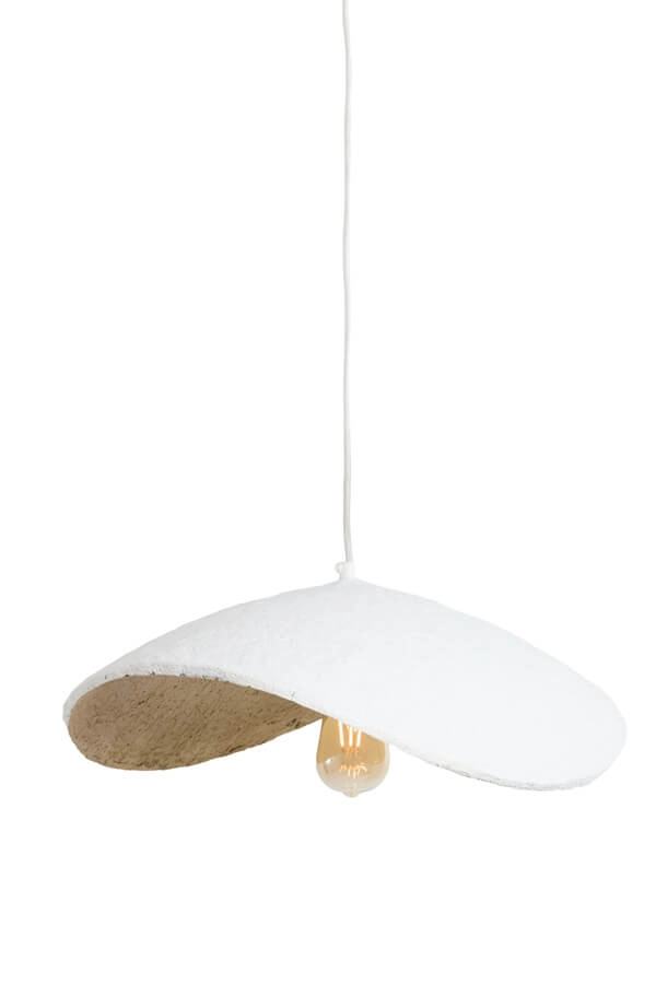Witte hanglamp Lonia 53cm