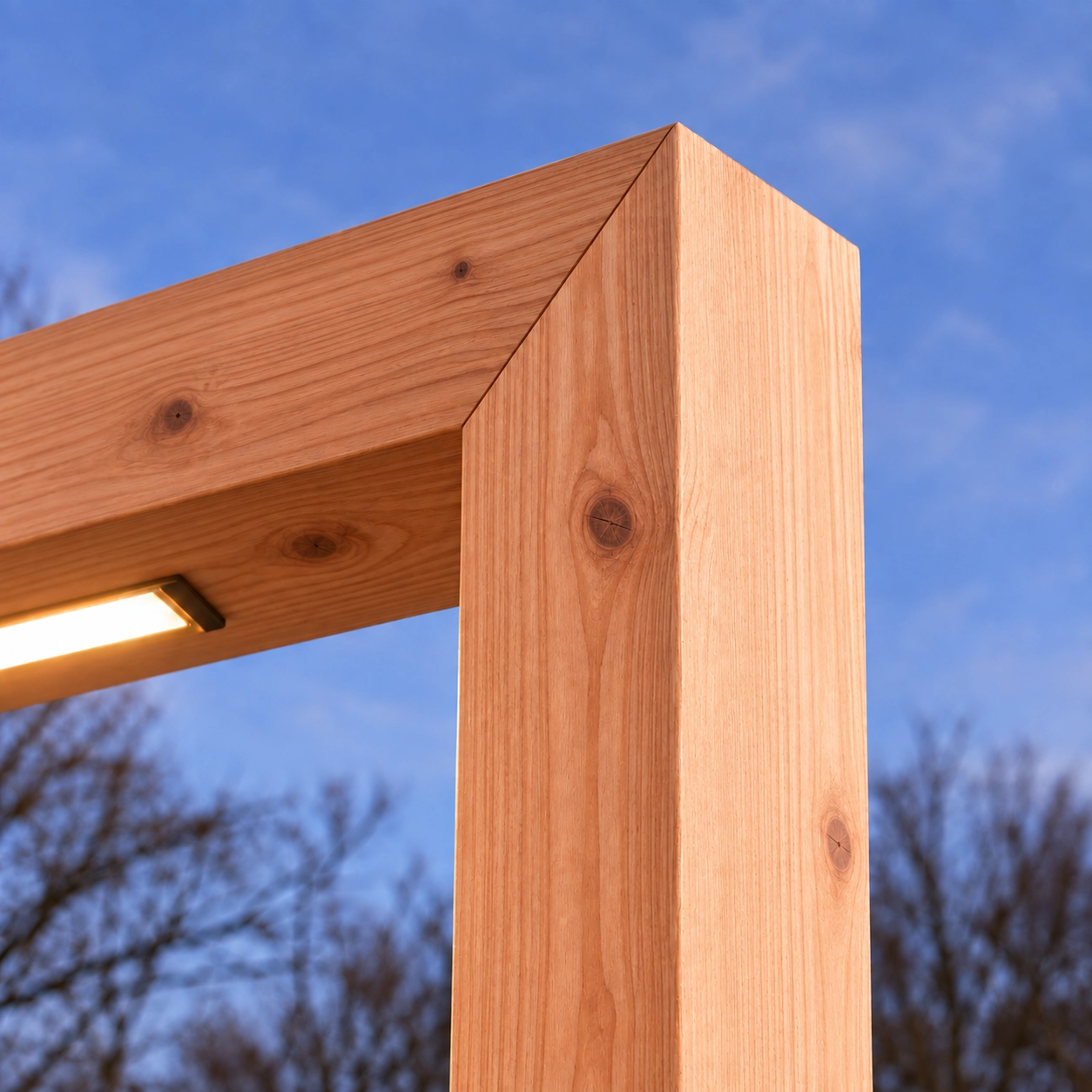 Houten lantaarn Angelo Douglas - 4M - PH07 - 3000K Timberlab 8716803513570