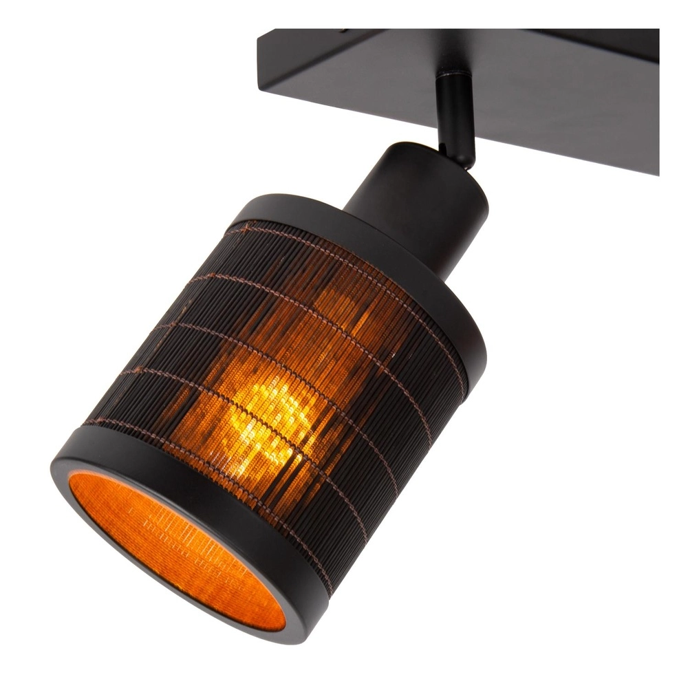 Plafondlamp Tagalog dubbel zwart Lucide 5411212211675
