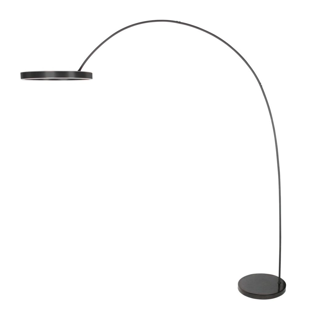 Moderne booglamp Luna-Arc zwart Steinhauer 8712746180190