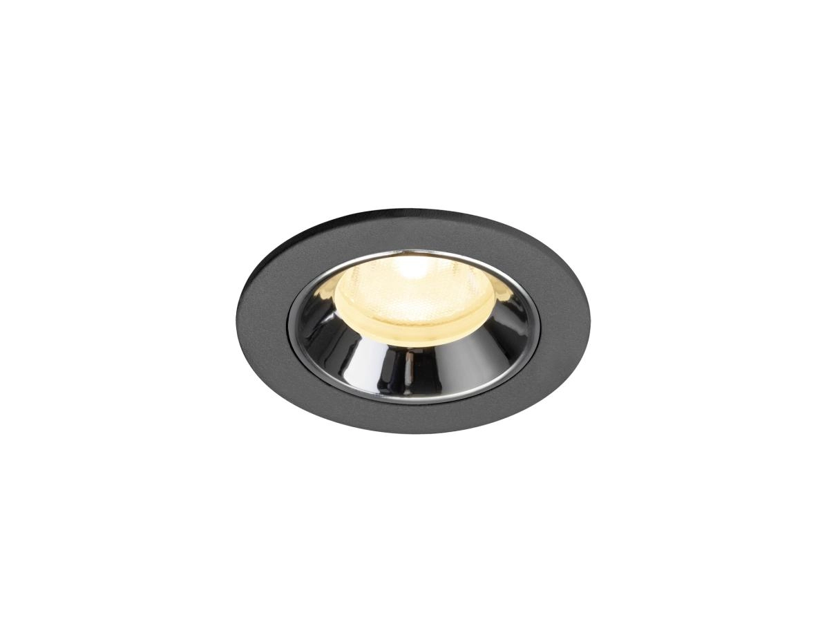 Inbouwspot Numinos XS zwart/chroom 3000K - 40gr