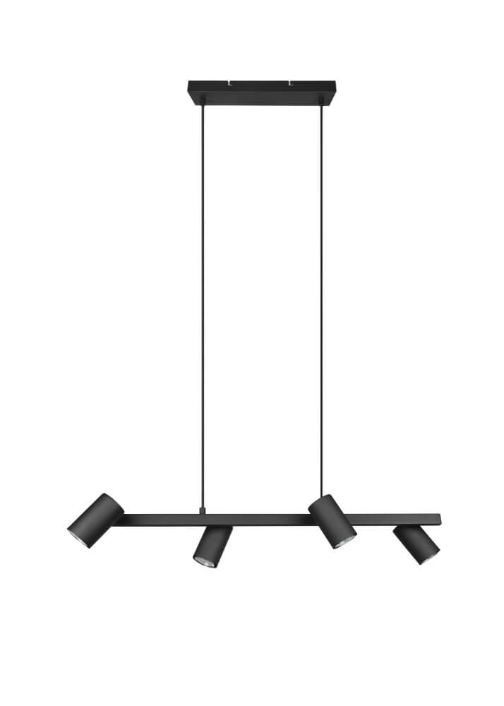 Hanglamp Marley 4x GU10 Zwart Trio 4017807523515