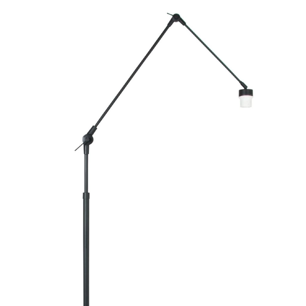 Zwarte vloerlamp Prestige Chic met kurk kap Ø40cm Steinhauer 8712746180527