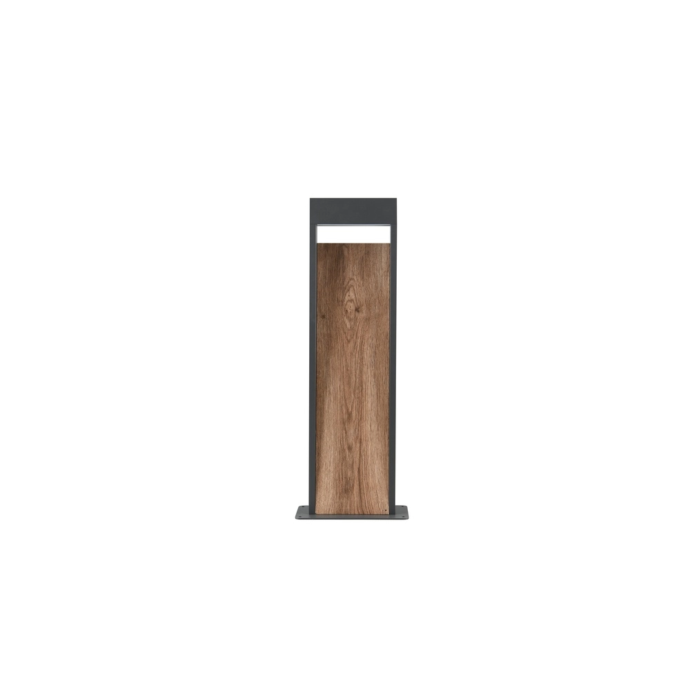 Staande lamp Salmon grijs met hout 60cm Trio 4017807603729
