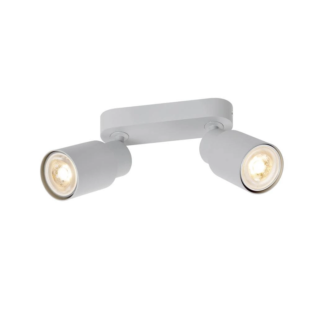 Dubbele spot Puri 2.0 Tube grijs