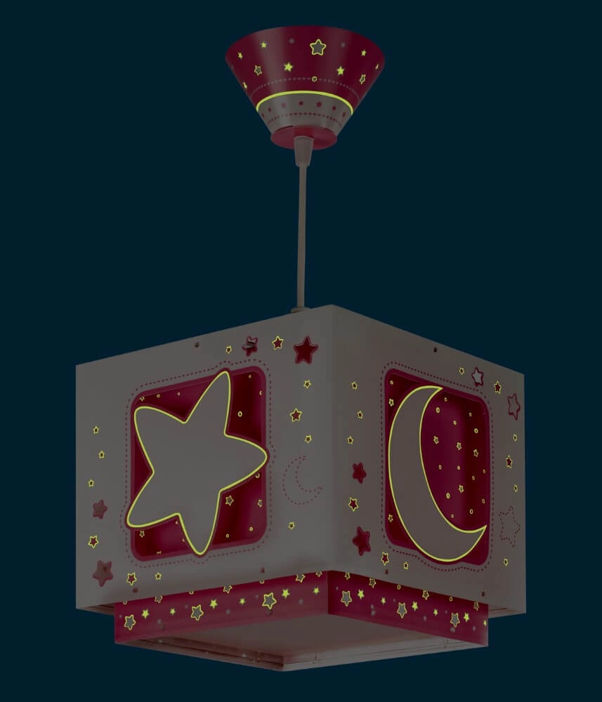 Kinderkamer hanglamp Moonlight roze Dalber 8420406002873
